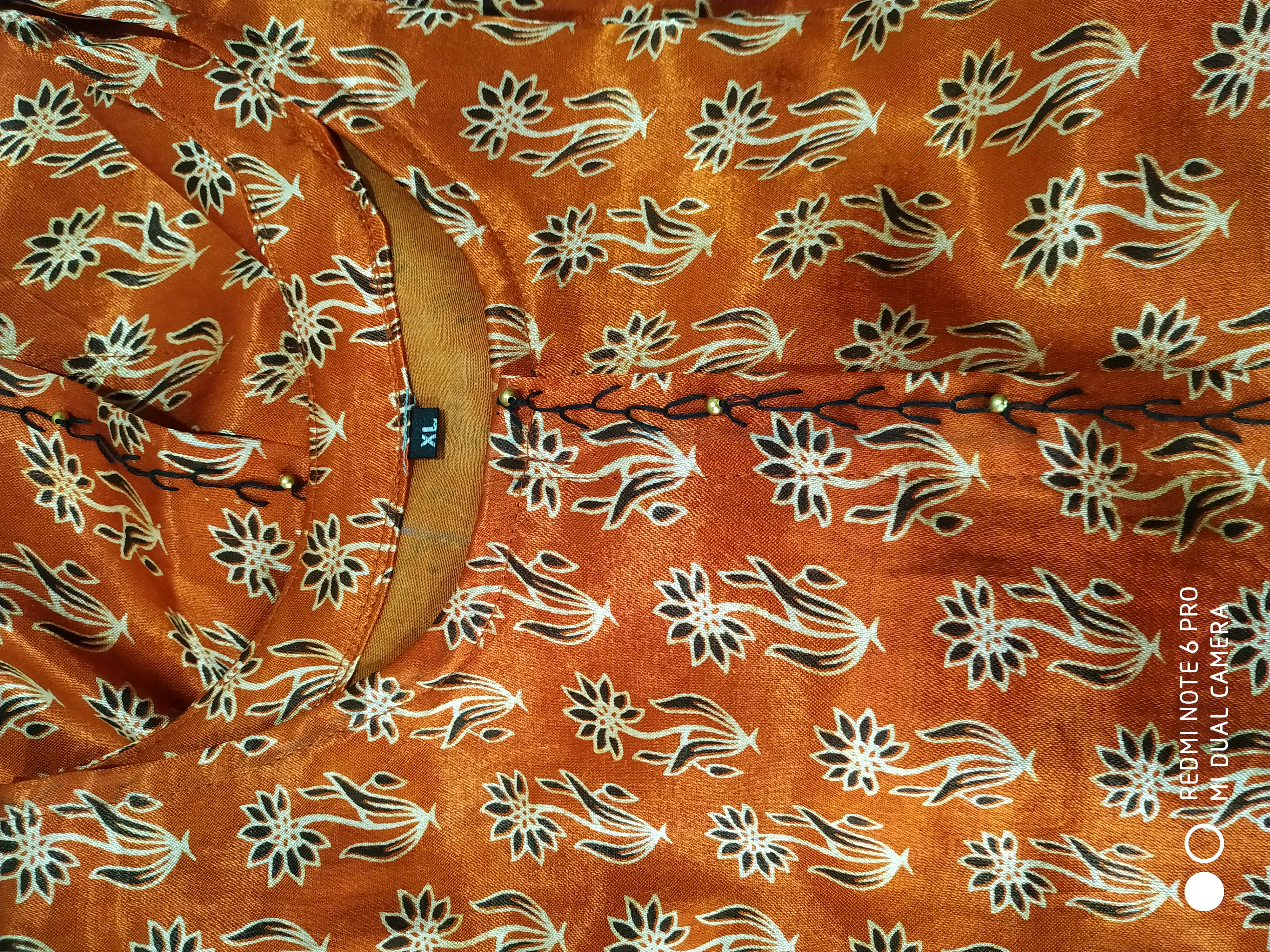 Mashru Silk Kurti - Ajarakh Print
